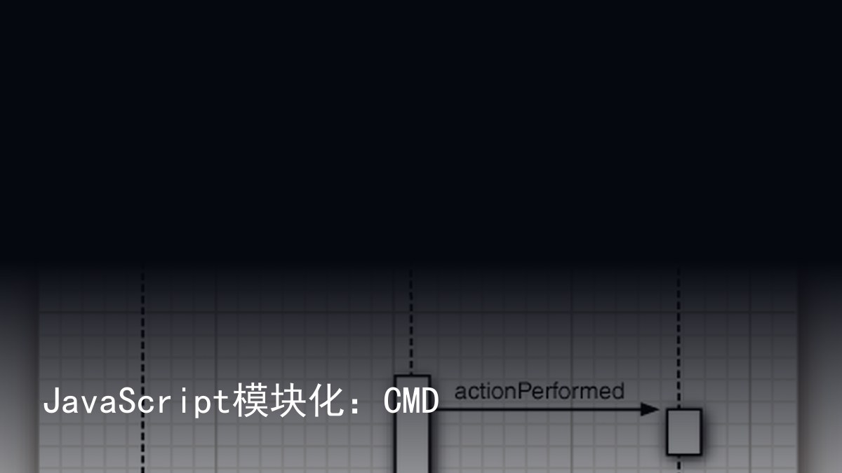 JavaScript模块化：CMD