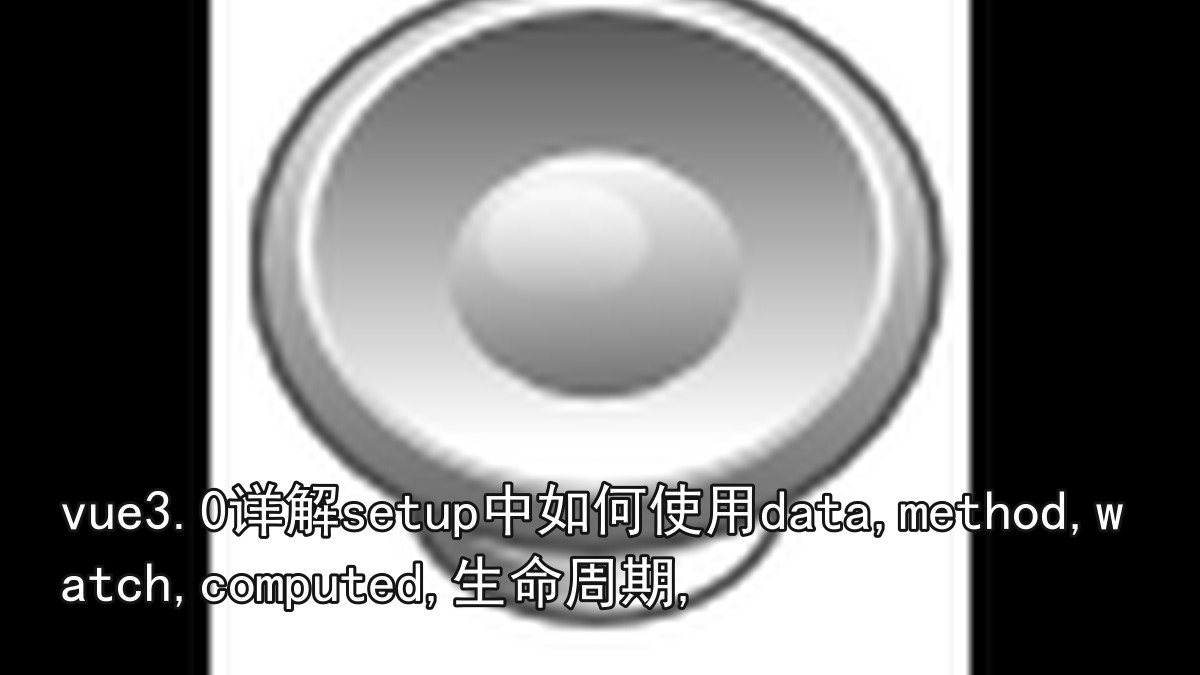vue3.0详解setup中如何使用data,method,watch,computed,生命周期,