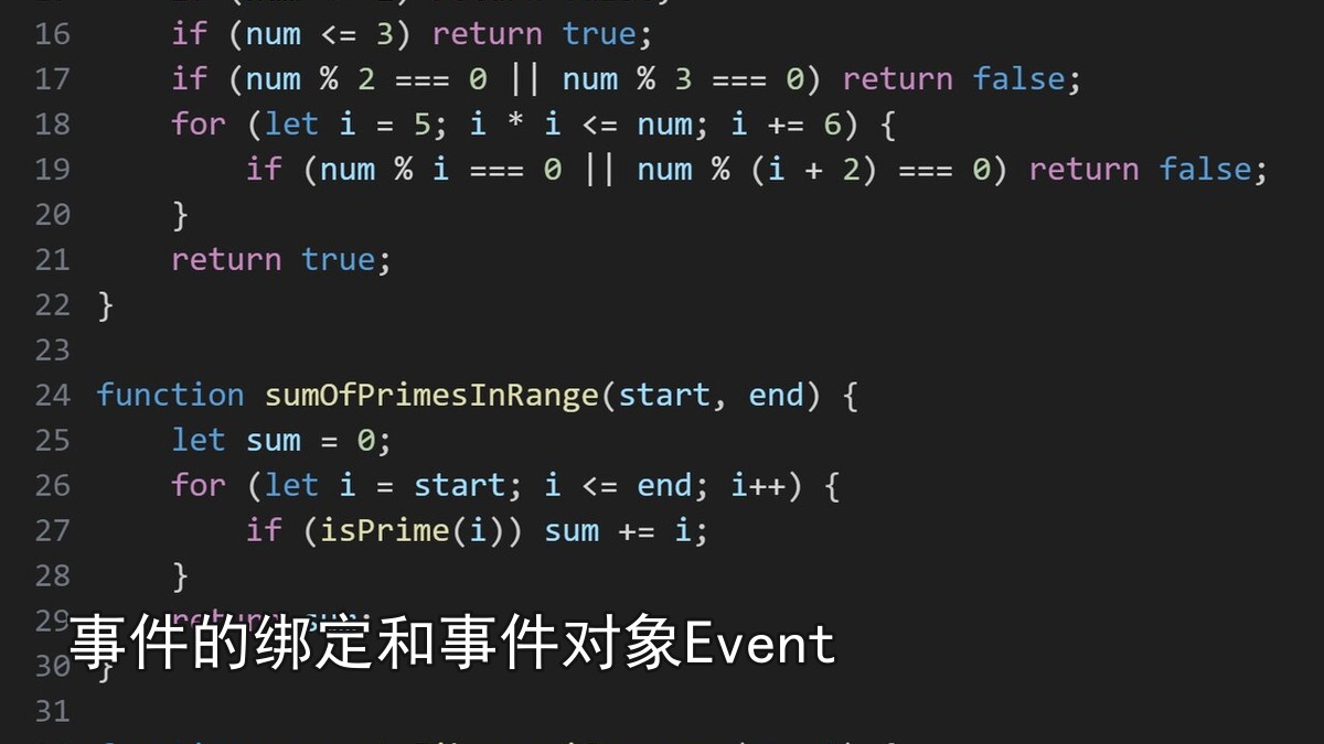 事件的绑定和事件对象Event