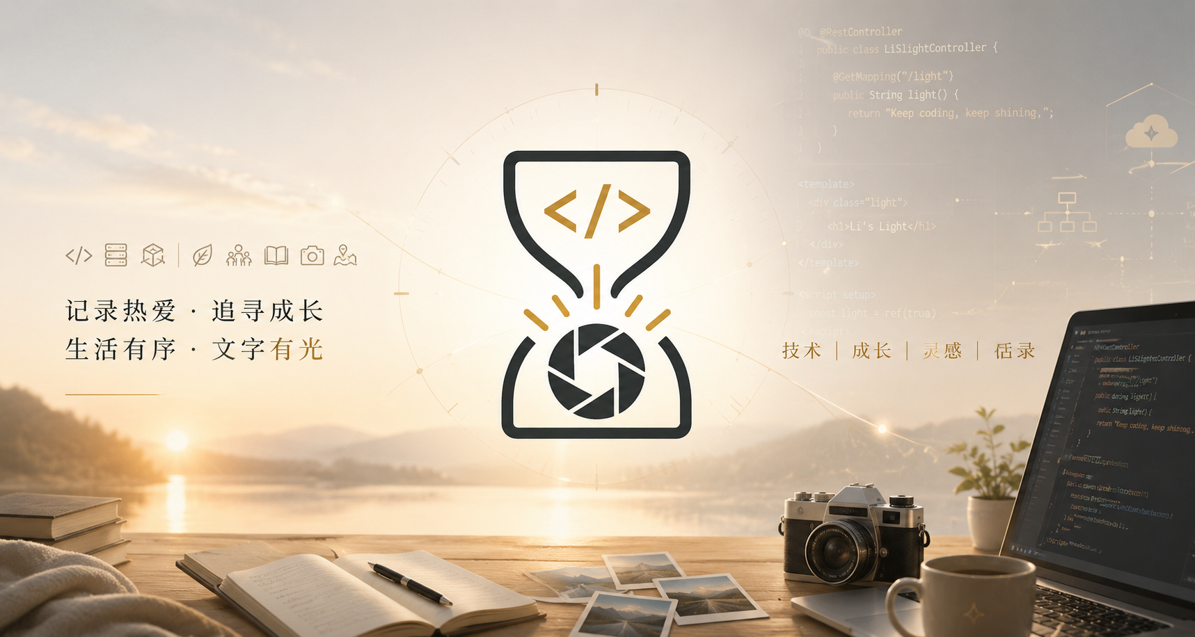 生活有迹，成长有光。